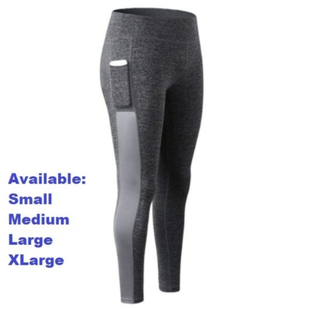 Gray leggings with pocket